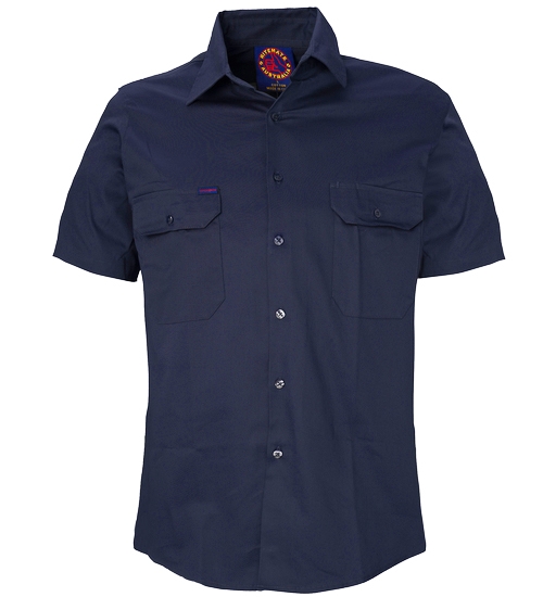 Open front short sleeve shirt | RiteMate Workwear