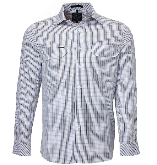 Pilbara Men's L/S shirt, Double Pockets | RiteMate Workwear